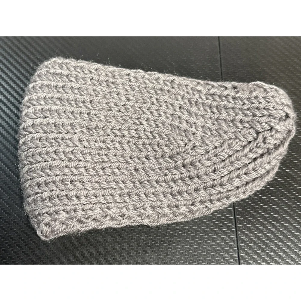Crochet Headband One Size Ear Warmer Grey & Brown Fall Winter Handmade Lot Of 2
